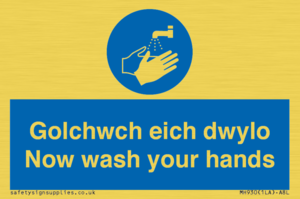 golchwch eich dwylo